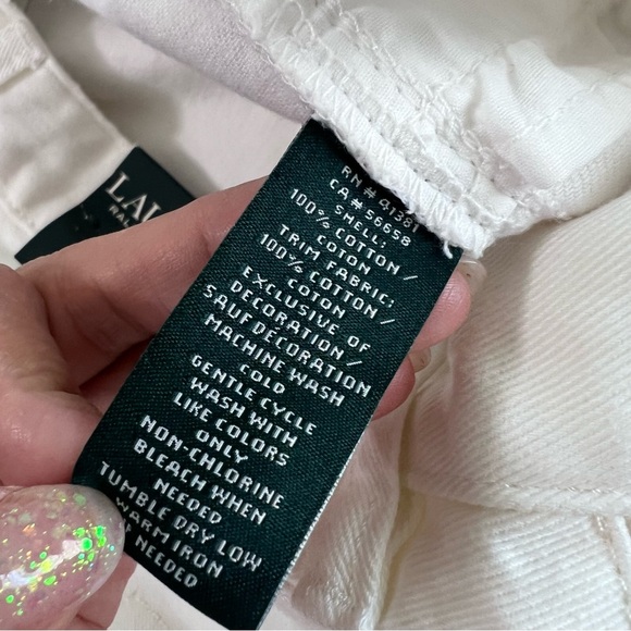 Lauren Ralph Lauren Girlfriend Jeans Women’s 8 Patchwork Embroidered Boyfriend - Picture 6 of 12